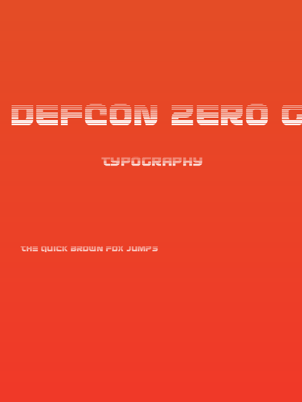 Defcon Zero Gradient Poster