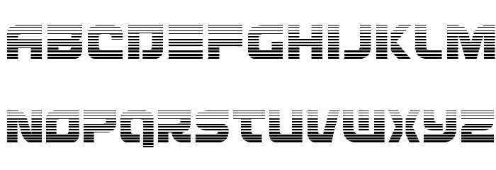 Defcon Zero Gradient Font LOWERCASE