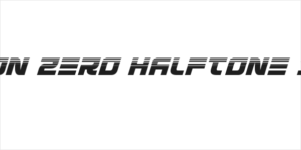 Defcon Zero Halftone Italic Logo