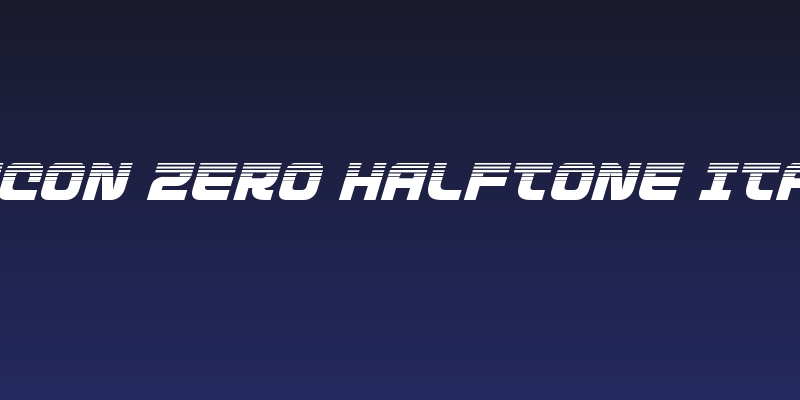 Defcon Zero Halftone Italic Social Header