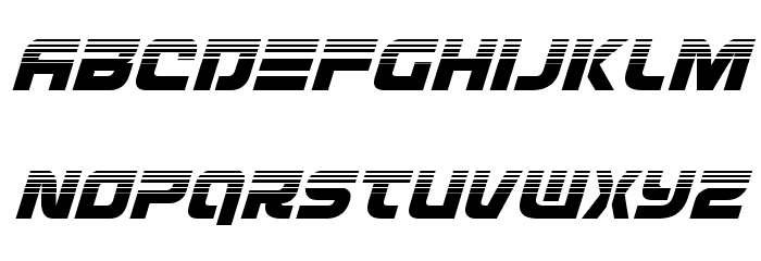 Defcon Zero Halftone Italic Font LOWERCASE