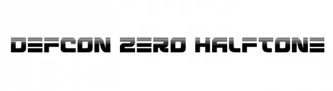 Defcon Zero Halftone  Скачать бесплатные шрифты