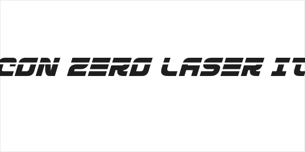 Defcon Zero Laser Italic Logo