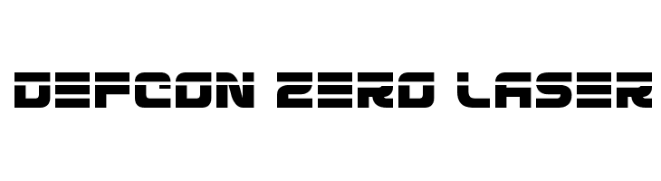 Defcon Zero Laser  les polices de caractères gratuit tlcharger