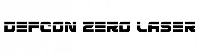 Defcon Zero Laser  baixar fontes gratis