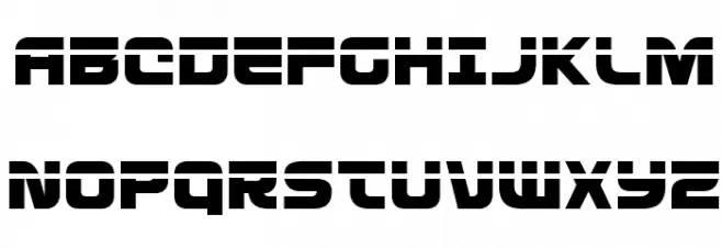 Defcon Zero Laser Fonte MAIÚSCULAS