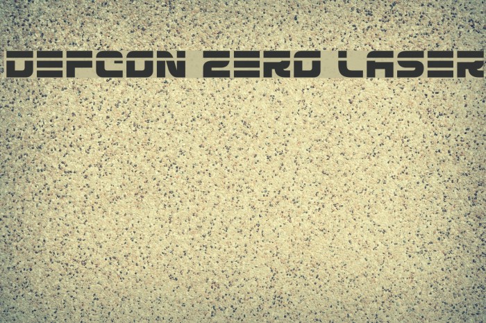 Defcon Zero Laser Font examples