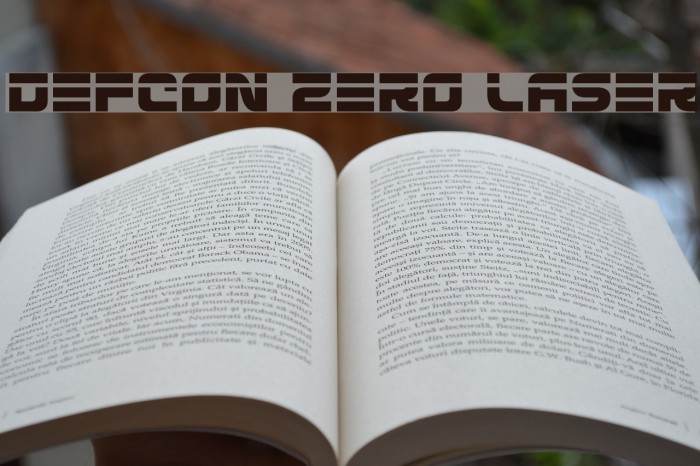 Defcon Zero Laser Font examples