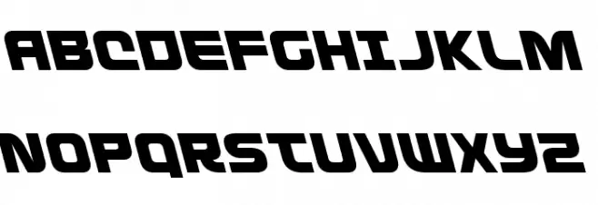 Defcon Zero Leftalic Schriftart Groß