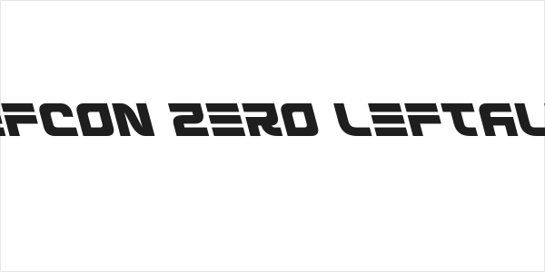 Defcon Zero Leftalic Logo