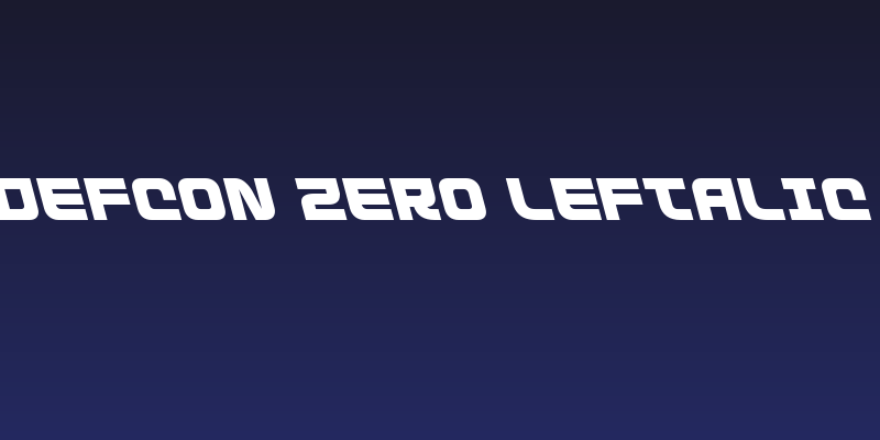 Defcon Zero Leftalic Social Header
