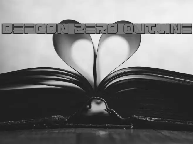 Defcon Zero Outline Example 2
