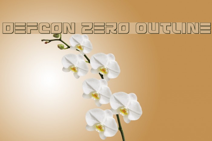 Defcon Zero Outline Font examples