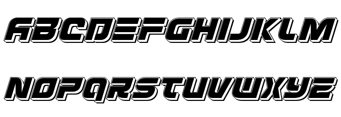 Defcon Zero Punch Italic Font LOWERCASE