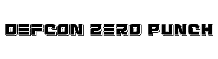 Defcon Zero Punch Font