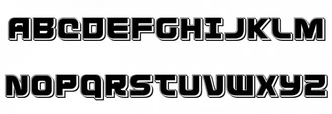 Defcon Zero Punch フォント 大文字