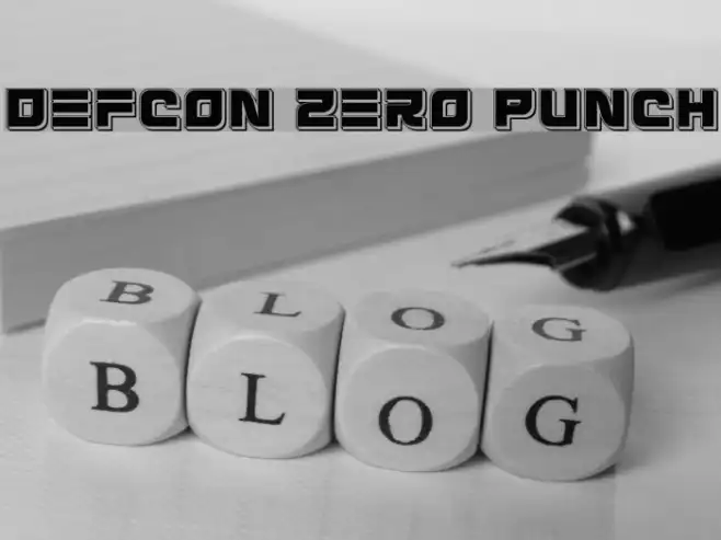 Defcon Zero Punch Example 1