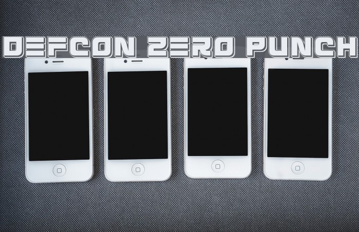 Defcon Zero Punch Font examples