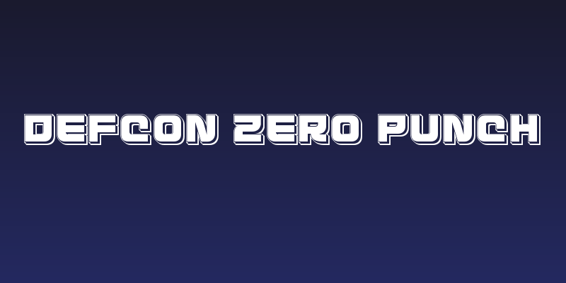 Defcon Zero Punch Social Header