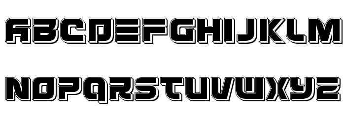 Defcon Zero Punch Font LOWERCASE