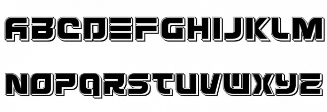 Defcon Zero Punch Schriftart Kleinbuchstaben