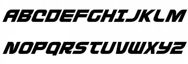 Defcon Zero Super-Italic Fonte MAIÚSCULAS