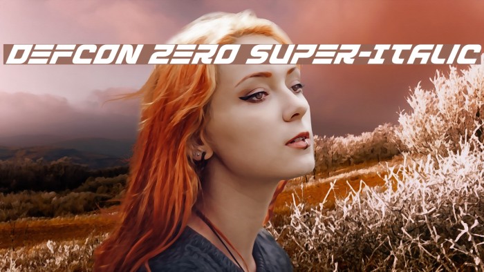 Defcon Zero Super-Italic Example 2