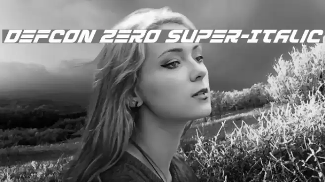 Defcon Zero Super-Italic examples