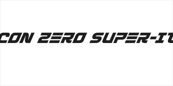 Defcon Zero Super-Italic Logo
