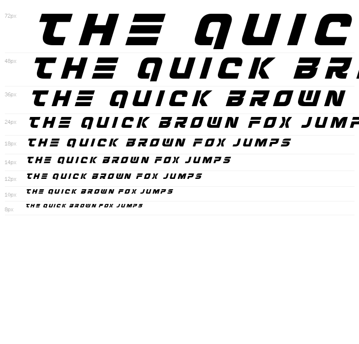 Defcon Zero Title Italic Waterfall