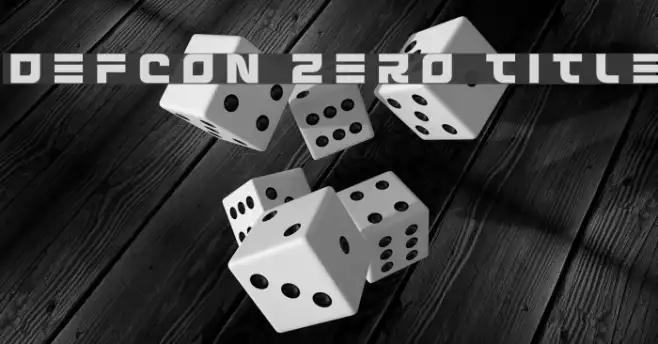 Defcon Zero Title Example 1