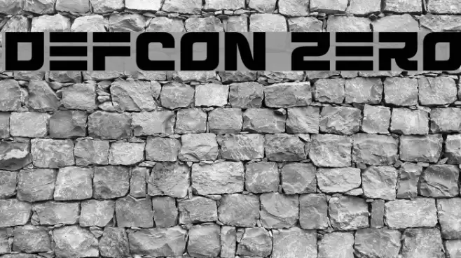 Defcon Zero Font examples