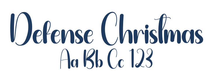 Defense Christmas Font Preview