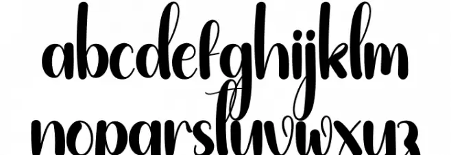 Defense Christmas Font LOWERCASE