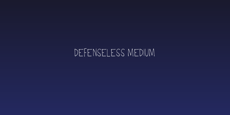 Defenseless Medium Social Header
