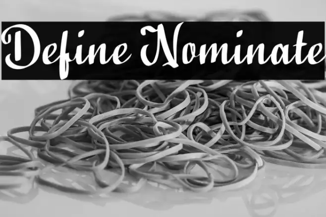 Define Nominate Example 1
