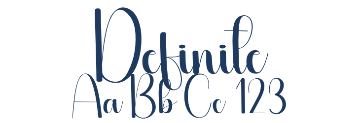 Definite Font Preview