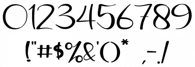 Defitta Font OTHER CHARS