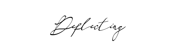Deflecting  नि: शुल्क फ़ॉन्ट्स डाउनलोड