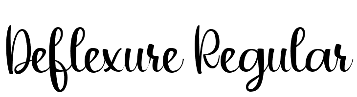 Deflexure Regular  font caratteri gratis