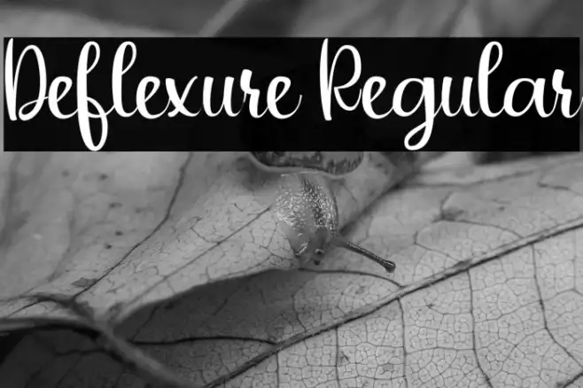 Deflexure Regular Example 1