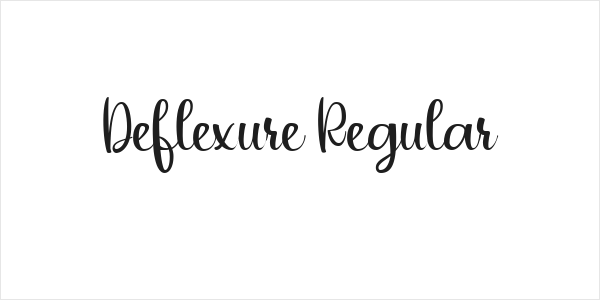 Deflexure Regular Logo