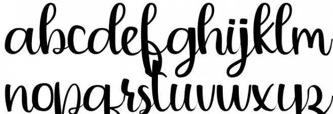 Deflexure Regular Schriftart Kleinbuchstaben