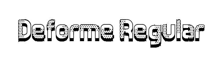 Deforme Regular  Descarca Fonturi Gratis