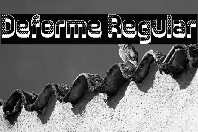 Deforme Regular Font examples