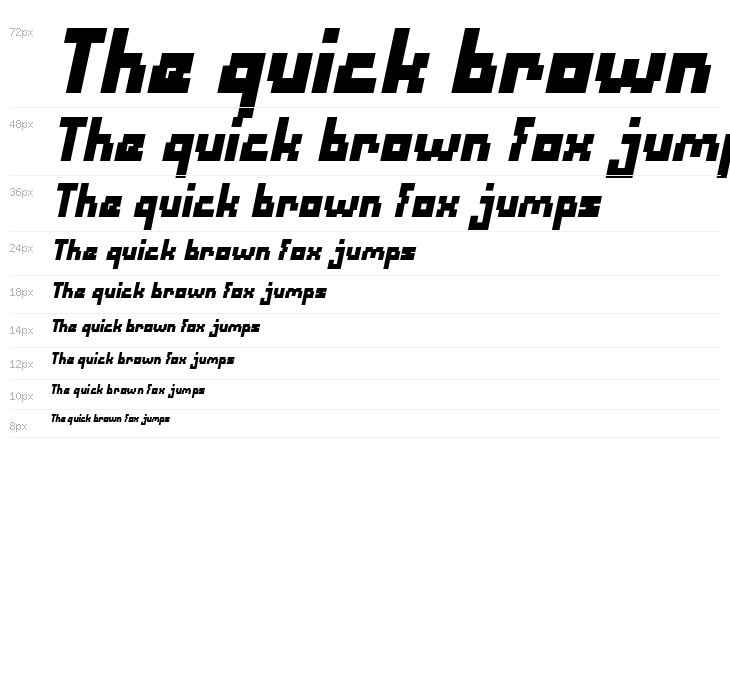 Defragmented Bold Italic Waterfall