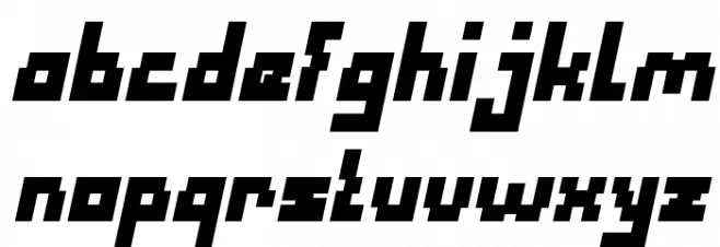 Defragmented Bold Italic خط أحرف صغيرة