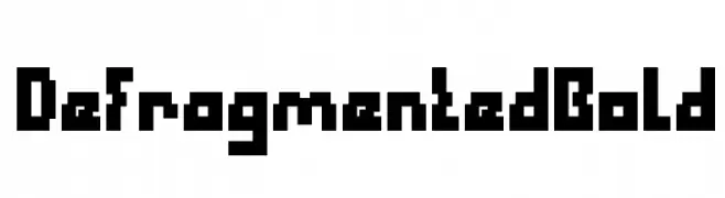 Defragmented Bold  Descarca Fonturi Gratis