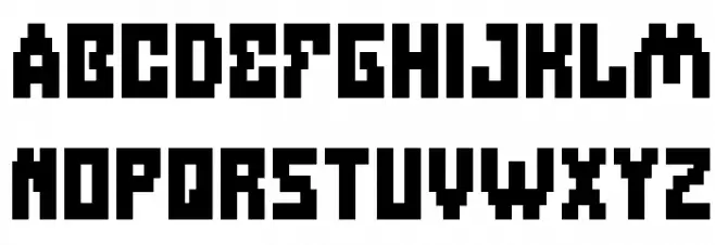 Defragmented Bold Schriftart Groß