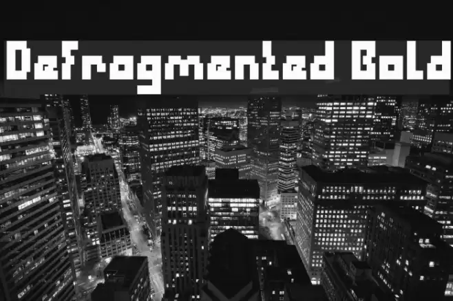 Defragmented Bold Font examples